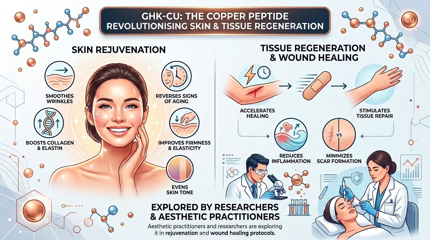 GHK-Cu where to buy GHK-Cu, copper peptide, collagen, skin rejuvenation, anti-ageing peptide