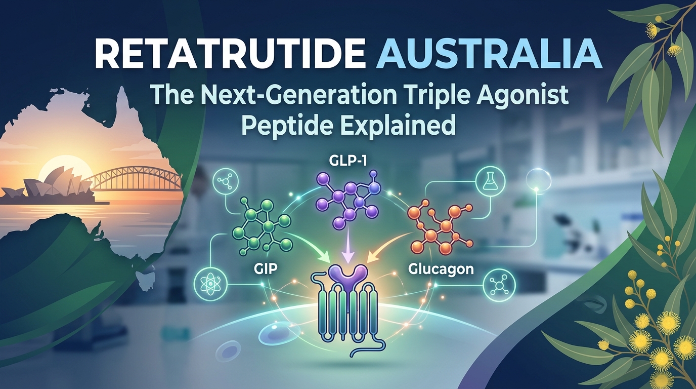 Retatrutide Australia where to buy retatrutide, triple agonist, GLP-1, metabolic peptide, semaglutide vs retatrutide